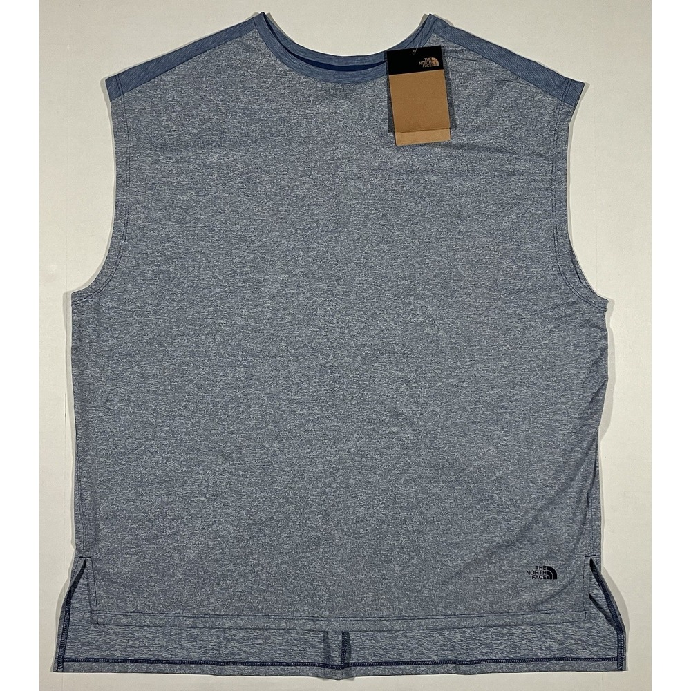 North Face Daily Rhythm Tee Womans Size 2XL  Tank Top Shady Blue Heather NWT